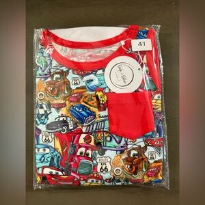 NWT Oak & Ollie Bamboo Boys Cars Tank & Shorts Daywear Set - Size 4T